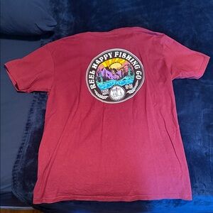 Red Reel Happy Fishing Co Tee Shirt